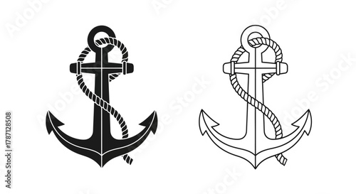 Simple black and white illustration of a vintage bicycle from two perspectives