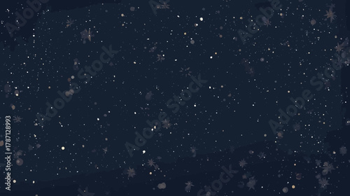 A mesmerizing animation showcases a gentle snowfall against a dark, calming backdrop, creating a serene and peaceful atmosphere perfect for winter scenes.