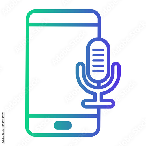 broadcasting Line Gradient Icon