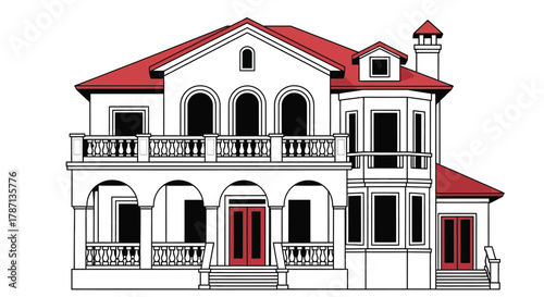 House building architecture design home real estate property facade