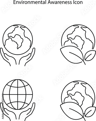 Environmental Awareness Icon Element For Design