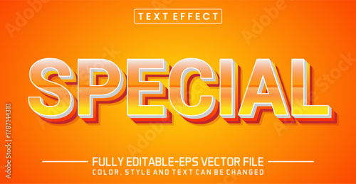 Special font Text effect editable