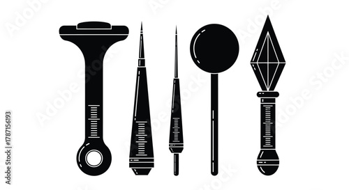 Elegant black and white tattoo tools for bold edgy modern designs