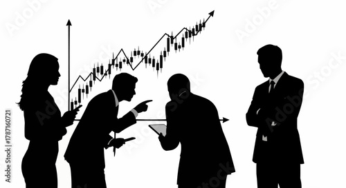 Business Team Discussing Financial Growth and Strategy.