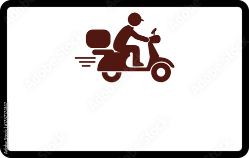 Food Delivery Scooter Motorbike