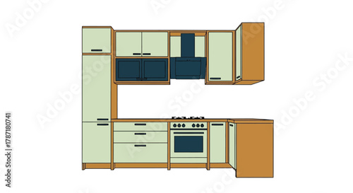 Stylish modern kitchen design for home improvement projects planning