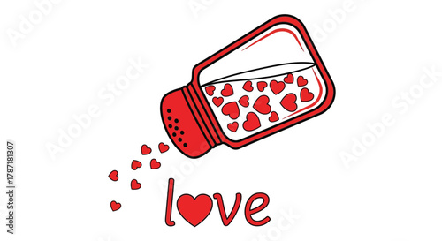 Sprinkle love everywhere with heart shaped sprinkles of pure romance
