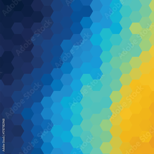 blue and yellow background. Modern illustration. Polygonal style. eps 10