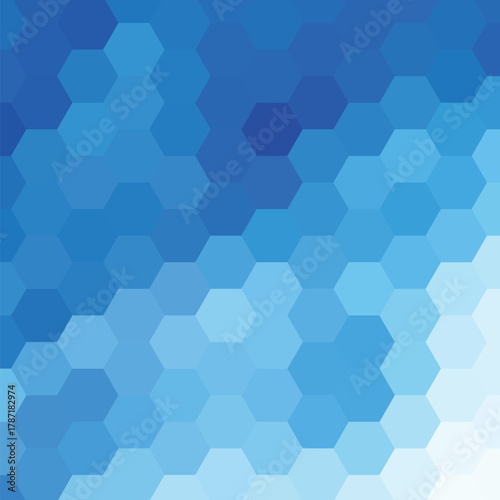 blue hexagon background. polygonal style. vector illustration. eps 10