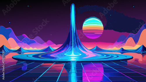 ufo in the night sky