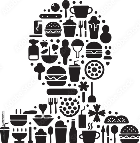 Office Equipment Silhouette Vector Bundle | Stationery & Work Tools Black Icons | Computer, Notebook, Pen Vector Illustration