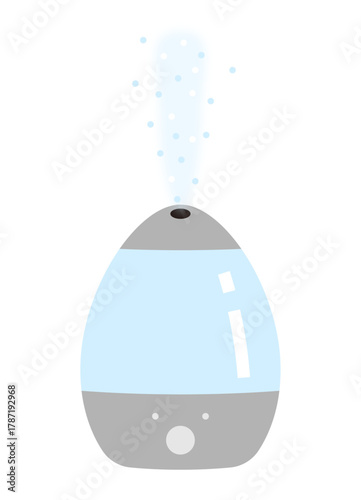 加湿器のイラスト(電源ON)