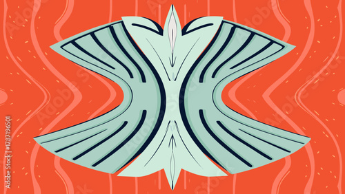 abstract background with butterfly