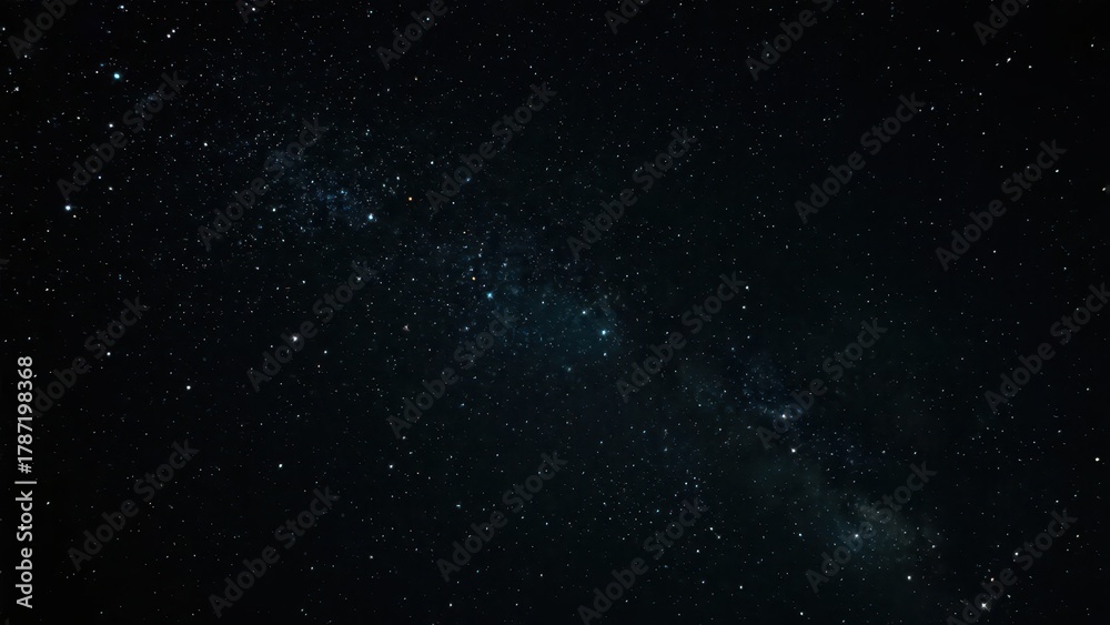 Fototapeta premium The vast starry sky is full of twinkling stars, showing the profound mystery and magnificent landscape of the universe.