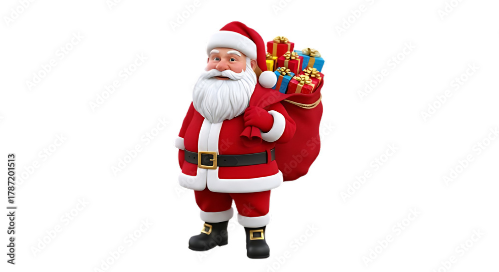 custom made wallpaper toronto digitalsanta claus on white background