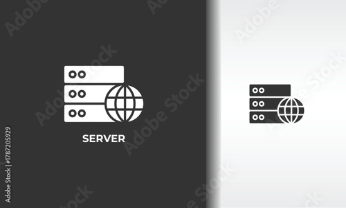 Server Vector, Icon Or Logo Sign Isolated Symbol Illustration