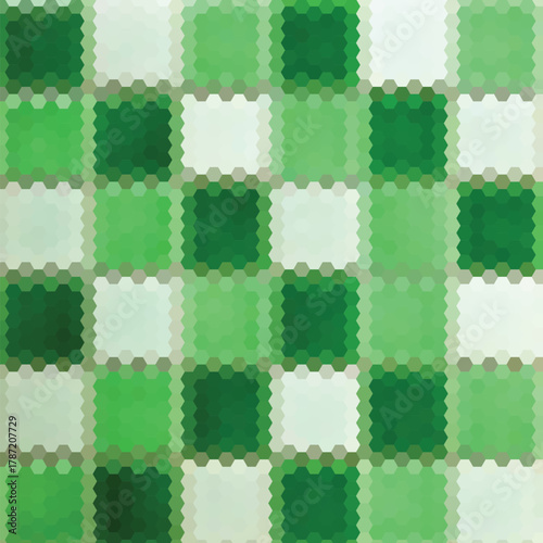 Tile Abstract Background. Green Tiled Hexagon Mosaic. Background Honeycombs Green Comb. Grid. Image. eps 10