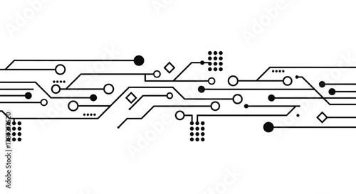 Abstract technology circuit board vector background illustration
