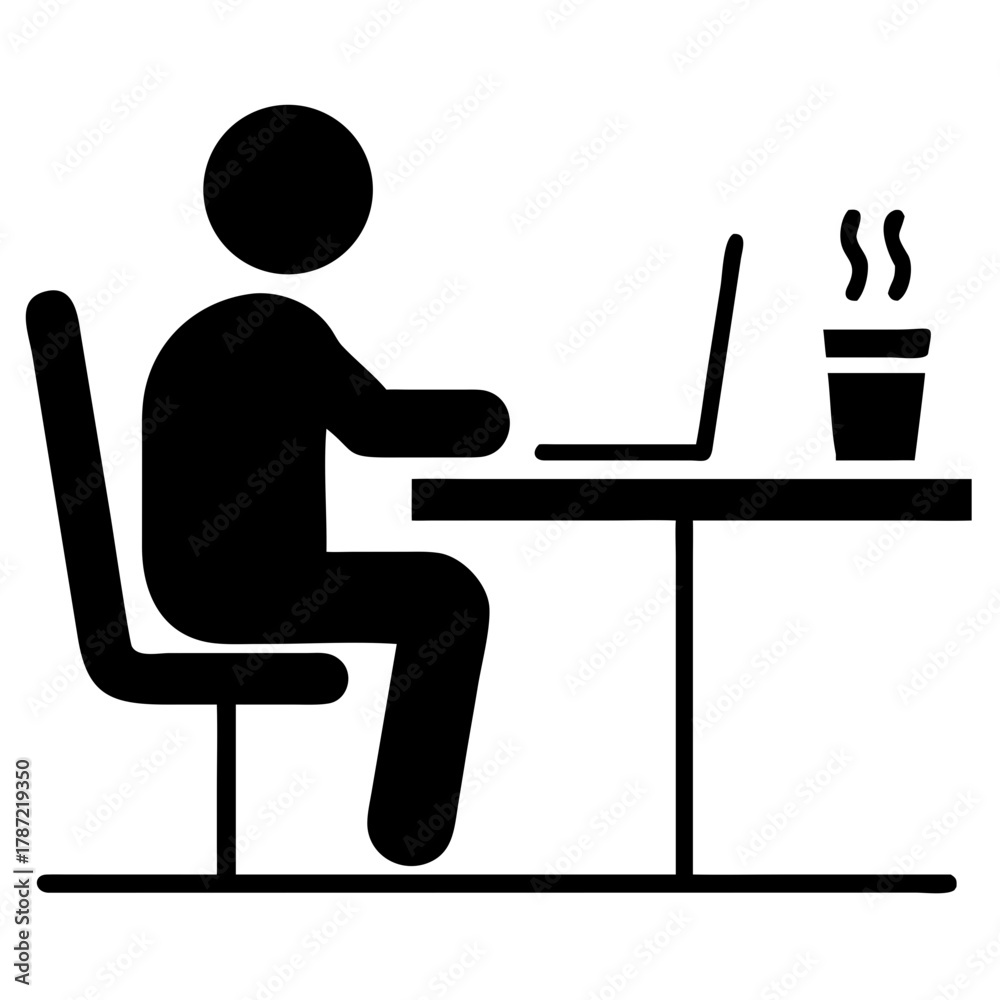 Fototapeta premium Silhouette of Manager Explaining Data Trends, data, chart, manager, analysis