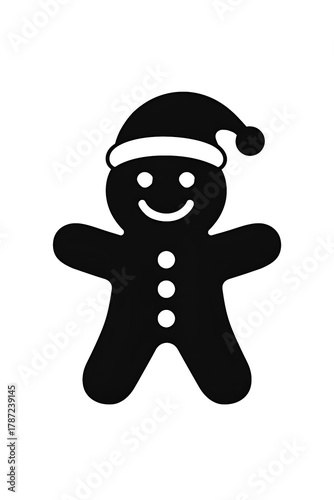 snowman with candy cane isolated