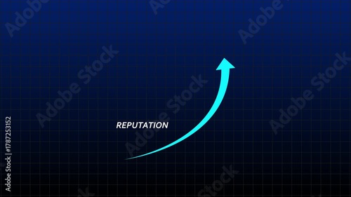 Reputation Improvement for Future Business Projection on Grid Background.