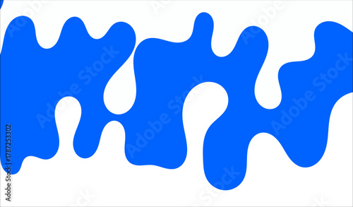 Milk background of Modern poster, dynamic splashes and drops. Vector illustration in a flat style of minimalism