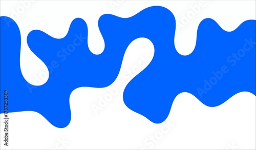 Milk background of Modern poster, dynamic splashes and drops. Vector illustration in a flat style of minimalism