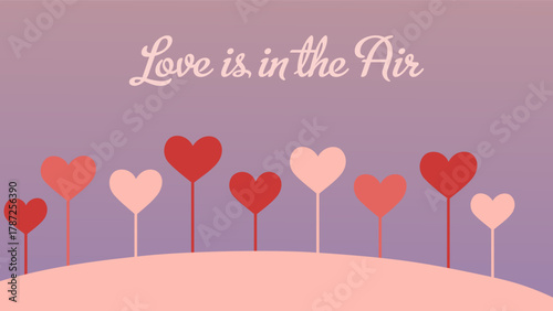Valentine’s Day Love Hearts Romantic Background