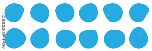 Organic shape liquid blob and irregular form in vibrant color. Abstract vector design. Trendy, modern splashes and fluid figures. Unique geometric style. Summer, autumn, interior fashion 