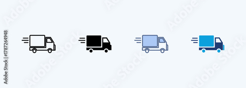 Delivery Icon Set Multiple Style Collection
