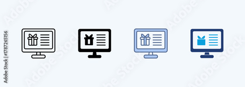Product Page Icon Set Multiple Style Collection
