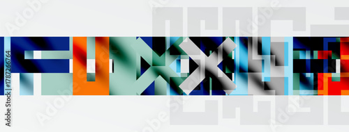 Abstract colorful typography. Letters form word, blurred, overlapping shapes create dynamic visual effect. White background provides contrast.