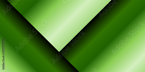 Modern green and white glowing curves with a dark simple abstract modern