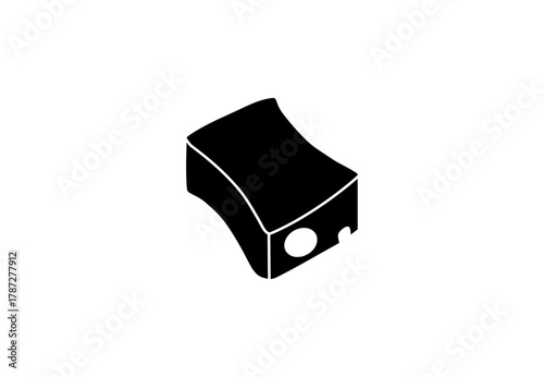 black and white pencil sharpener