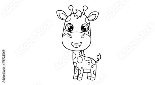 funny giraffe cartoon