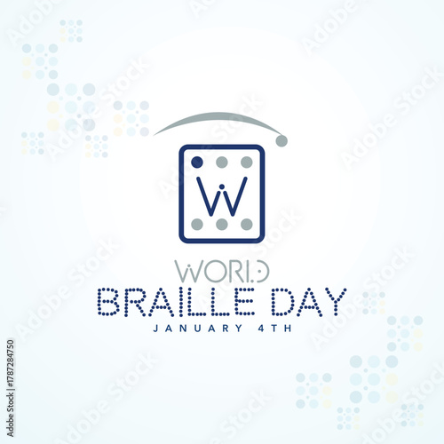 World Braille Day, January 4th, Awareness Design