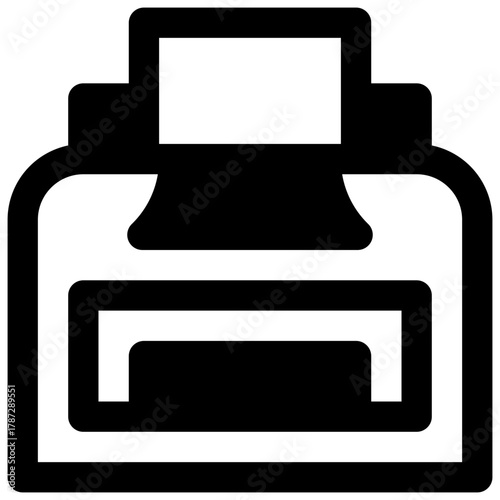 Copy. Outlined stroke vector icon with black-filled details.