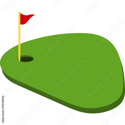 Golf Field Illustration