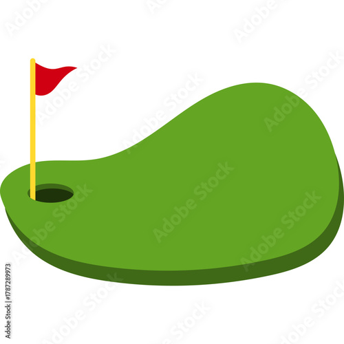 Golf Field Illustration