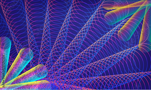 abstract blue background,  gradient waves background