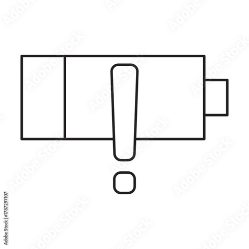 Warning line icon set. Ideal for safety signage, alerts, error messages, and hazard notifications