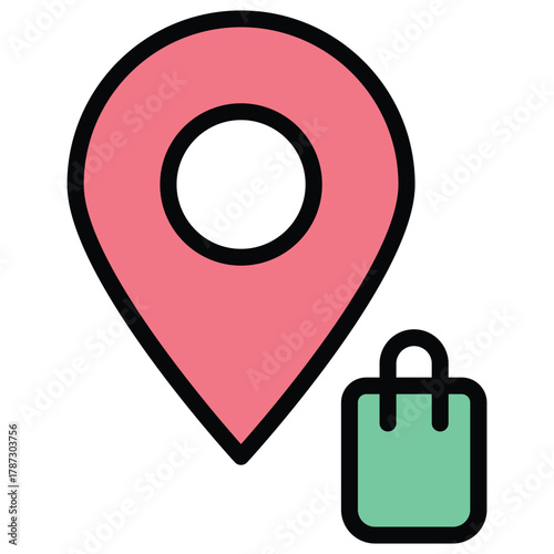 Location Pin Vector Icon Stock Illustration