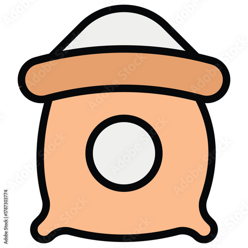 Flour Vector Icon Stock Illustration