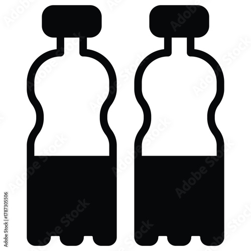 Water Bottle Vector Icon Stock Illustration
