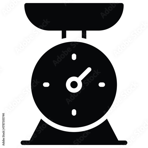 Weight Scale Vector Icon Stock Illustration