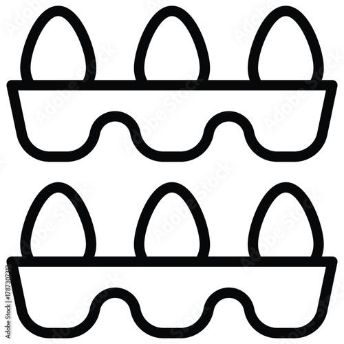 Eggs Vector Icon Stock Illustration