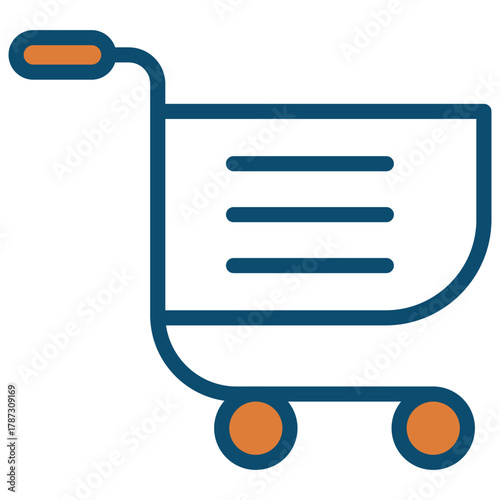 Shopping Cart Trolley Vector Icon Stock Illustration