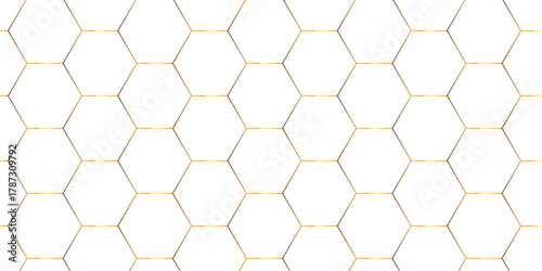 Fototapeta Naklejka Na Ścianę i Meble -  Seamless creative geometric Pattern of white hexagon white abstract hexagon wallpaper or background. 3D Futuristic abstract honeycomb mosaic white background. white hexagon geometric texture.	