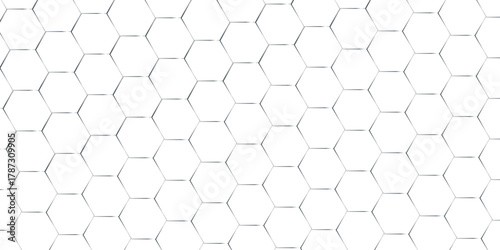 White abstract honeycomb mosaic and tile geometric hexagon vector illustration. geometric digital technology polygon science vintage square mosaic and web cover business texture.	

