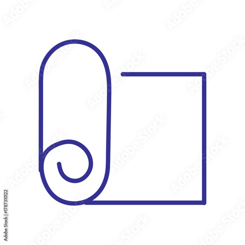 Unrolling a yoga mat for peaceful practice and mindful movement